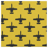 Zwart op geel A-10 Warthog Attack Jet Pattern Stof (Close Up)