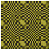 zwart op geel abstracte achtergrond stof (Swatch)
