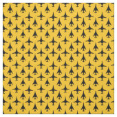 Zwart op geel B-1-spionagemodel Stof (Swatch)