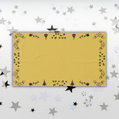 Zwart op Goud Vrolijk Kerstfeest | Groot Tafelkleed