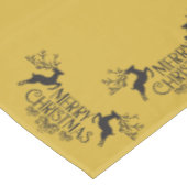 Zwart op Goud Vrolijk Kerstfeest | Klein Tafelkleed (Gekanteld)