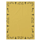 Zwart op Goud Vrolijk Kerstfeest | Klein Tafelkleed (Voorkant)