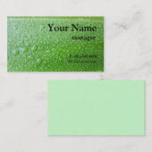 Zwart op groen lef visitekaartje (Voorkant / Achterkant)