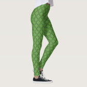 Zwart op groene Leggings - St. Patrick's Yoga Pant (Rechts)