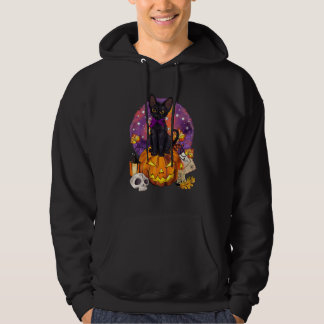 zwart op Halloween Hoodie