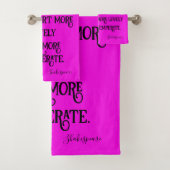 Zwart op Hot Pink Shakespeare Moet ik vergelijken. Bad Handdoek (Insitu)