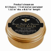 ZWART OP KRAFT Beeswax Lip Balm Label