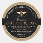 ZWART OP KRAFT Bijenwas Cuticle Repair Label (Voorkant)