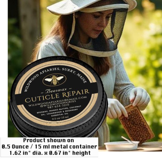 ZWART OP KRAFT Bijenwas Cuticle Repair Label