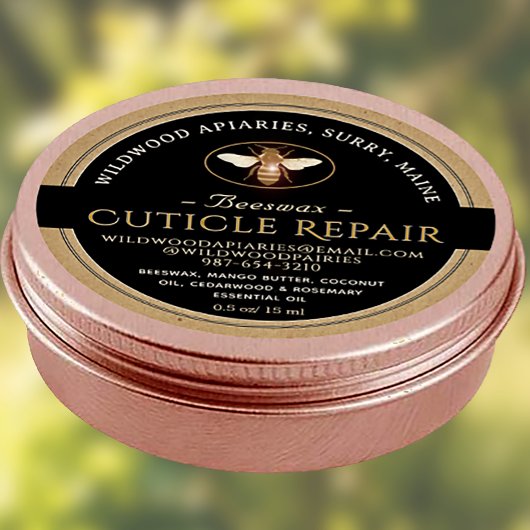 ZWART OP KRAFT Bijenwas Cuticle Repair Label