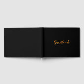 Zwart op maat gemaakt gastenboek (Volledig)