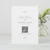 Zwart op pluche wit paisley minimale programma (Staand voorkant)