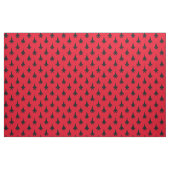 Zwart op Red Strike Eagle Fighter Jet Pattern Stof (Fat Quarter)