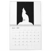 Zwart op White Callender Kalender (Mar 2027)
