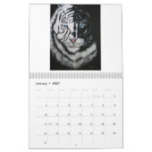 Zwart op White Callender Kalender (Jan 2027)