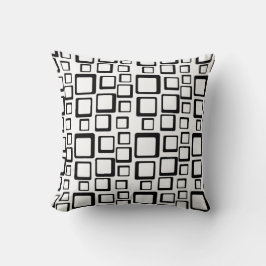 Zwart op White Feeling Sixties Pillow Kussen