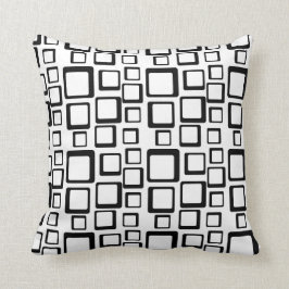 Zwart op White Feeling Sixties Pillow Kussen