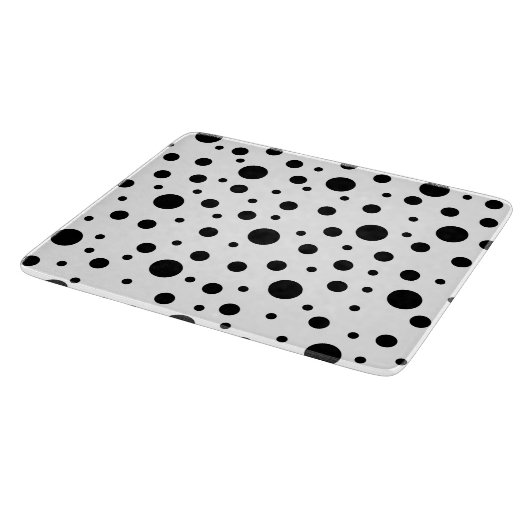 Zwart op White Polka Dot Pattern Snijplank (Hoek)