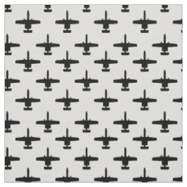 Zwart op wit A-10 Warthog Attack Jet Pattern Stof