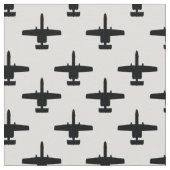 Zwart op wit A-10 Warthog Attack Jet Pattern Stof (Close Up)
