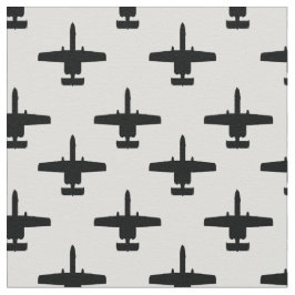 Zwart op wit A-10 Warthog Attack Jet Pattern Stof