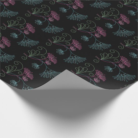 zwart op wit cadeaupapier (Hoek)