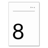 Zwart op wit, eenvoudig laagje, modern, elegant kaart (Voorkant)