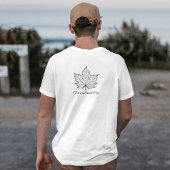 Zwart op wit Glorious en vrij Canadees T-shirt