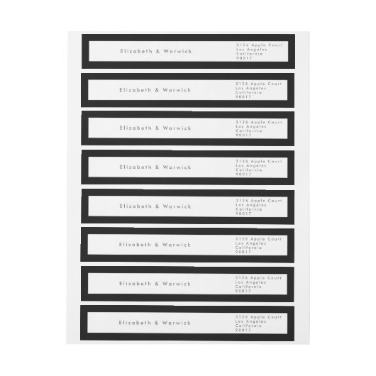 Zwart op wit, modern, minimalistisch en eenvoudig  (Vel)