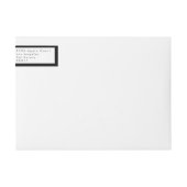 Zwart op wit, modern, minimalistisch en eenvoudig  (Voorkant)