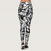 zwart op wit op zwarte leggings (Achterkant)
