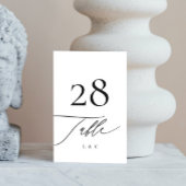 Zwart op witte kalligrafie Moderne bruiloft Kaart