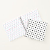 Zwart op witte polka stippen notitieboek (Binnen)