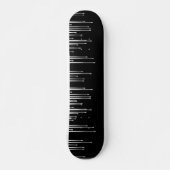 Zwart op witte verfschijven persoonlijk skateboard (Voorkant)