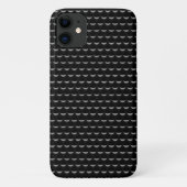 Zwart op zwart automobielpatroon Case-Mate iPhone case (Achterkant)
