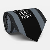 Zwart op Zwart Blijf Kalm Persoonlijke Union Jack Stropdas (Opgerold)