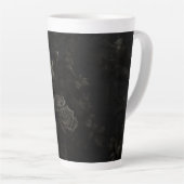 Zwart op Zwart Design Latte Mok (Rechterhoek)