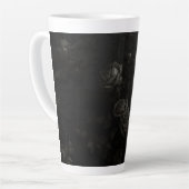 Zwart op Zwart Design Latte Mok (Linkerhoek)