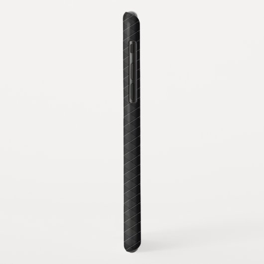 Zwart op zwart gecontroleerd automobielpatroon Case-Mate iPhone case (Achterkant/links)