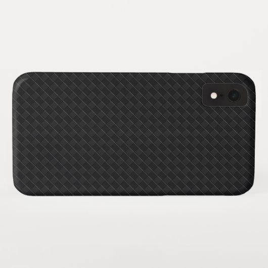Zwart op zwart gecontroleerd automobielpatroon Case-Mate iPhone case (Achterkant (horizontaal))