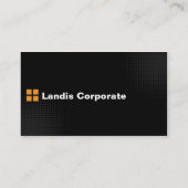 Zwart op zwart met Oranje Visitekaartje (Achterkant)