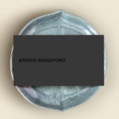 Zwart op zwart Modern Visitekaartje