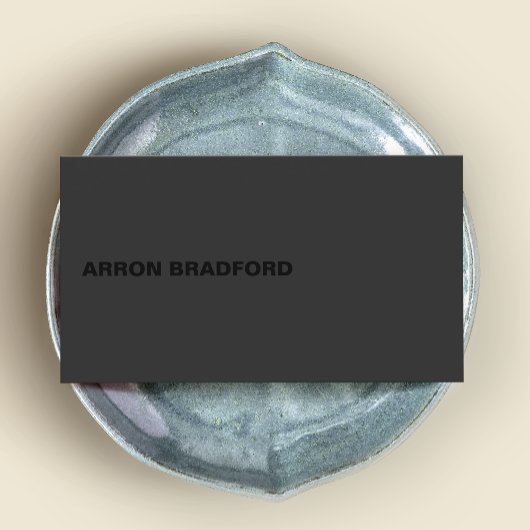 Zwart op zwart Modern Visitekaartje