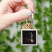 Zwart op zwart sleutelhanger (Hand)