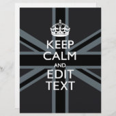 Zwart op zwarte kalm, speciaal voor de Unie ontwor (Voorkant / Achterkant)