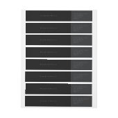 Zwart op zwarte moderne, minimale eenvoudige bruil (Vel)