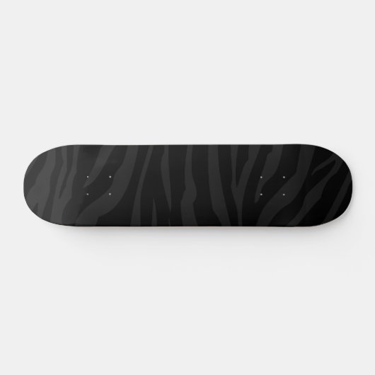 Zwart op Zwarte Zebra Print Comp Skateboard (Horizontaal)