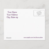 Zwart open huis uitnodiging briefkaart (Achterkant)