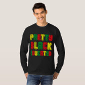 zwart opgeleid t-shirt (Voorkant volledig)