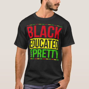 Zwart Opgeleide Zwarte Geschiedenis Maand T-shirt